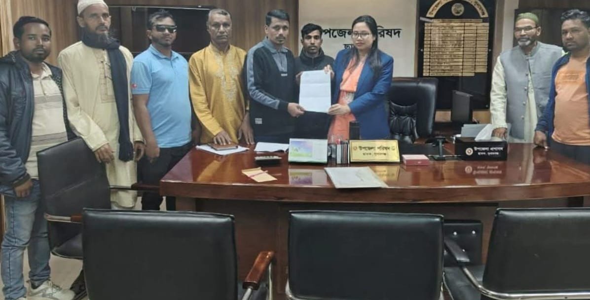 ছাতক ইউএনওকে হাওর ও নদী রক্ষা আন্দোলনের চিঠি প্রদান