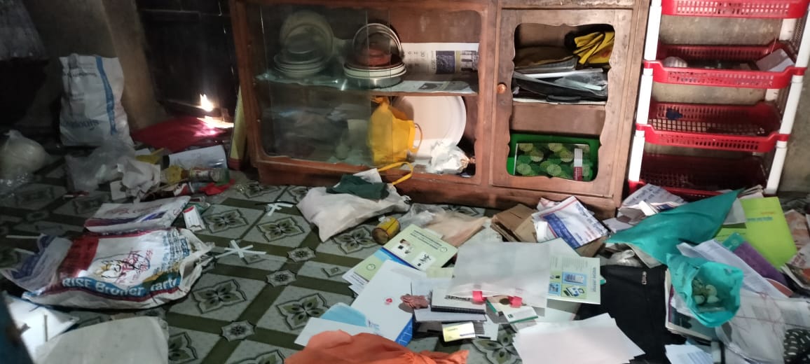 শ্রীপুরে গভীর রাতে হাত- পা বেঁধে ডাকাতি
