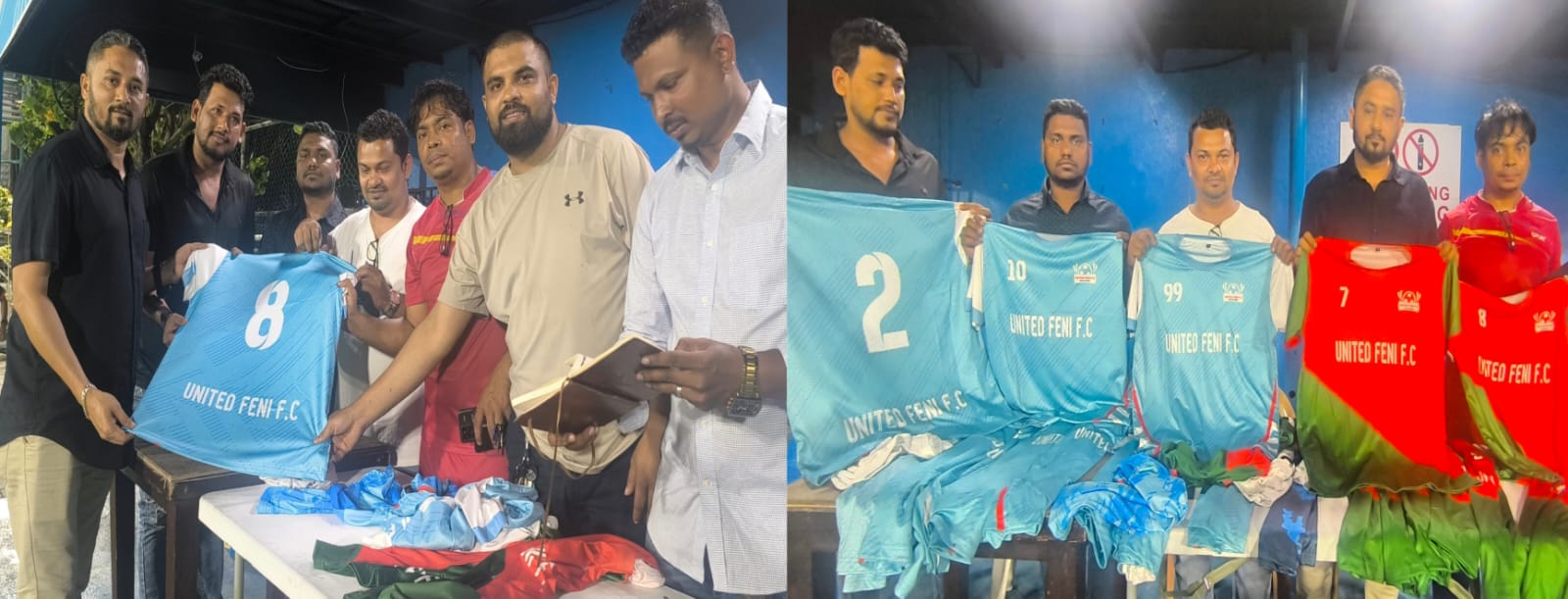 মালদ্বীপস্থ ফেনী ইউনাইটেড ফ্রেন্ডস ক্লাবের জার্সি বিতরণ