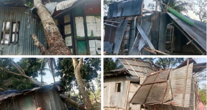 ভোলার চরফ্যাশনে ঝড়ে অর্ধশত ঘর ক্ষতিগ্রস্ত