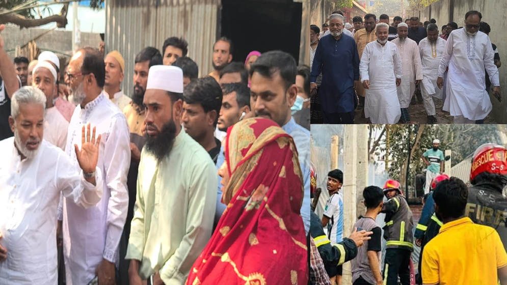 সোনারগাঁয়ে অগ্নিকাণ্ডে ক্ষতিগ্রস্তদের পাশে এমপি মান্নান, সহায়তার আশ্বাস