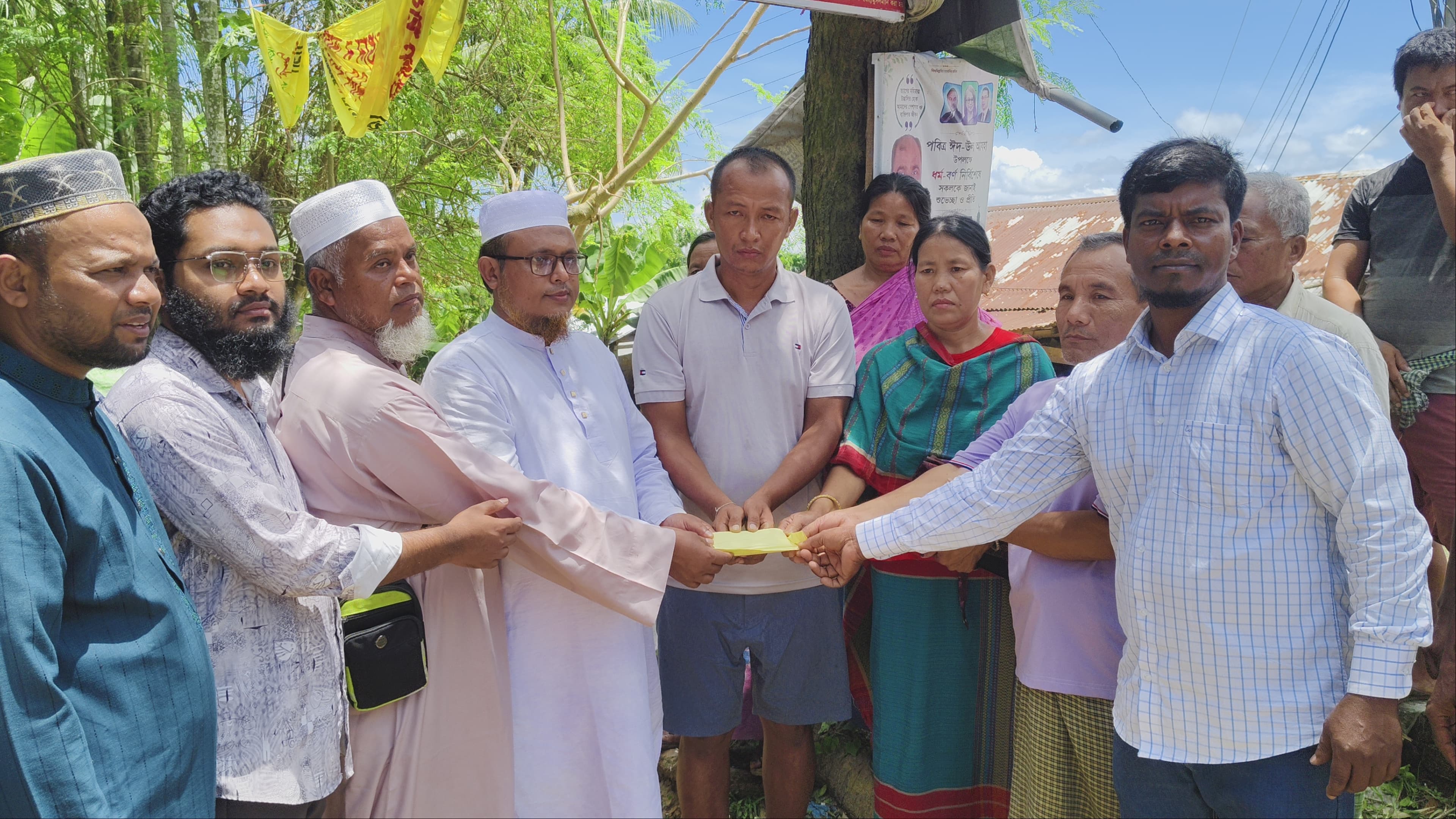 বানভাসি মানুষের পাশে জামায়াত, কাচালং নদী খননের দাবি
