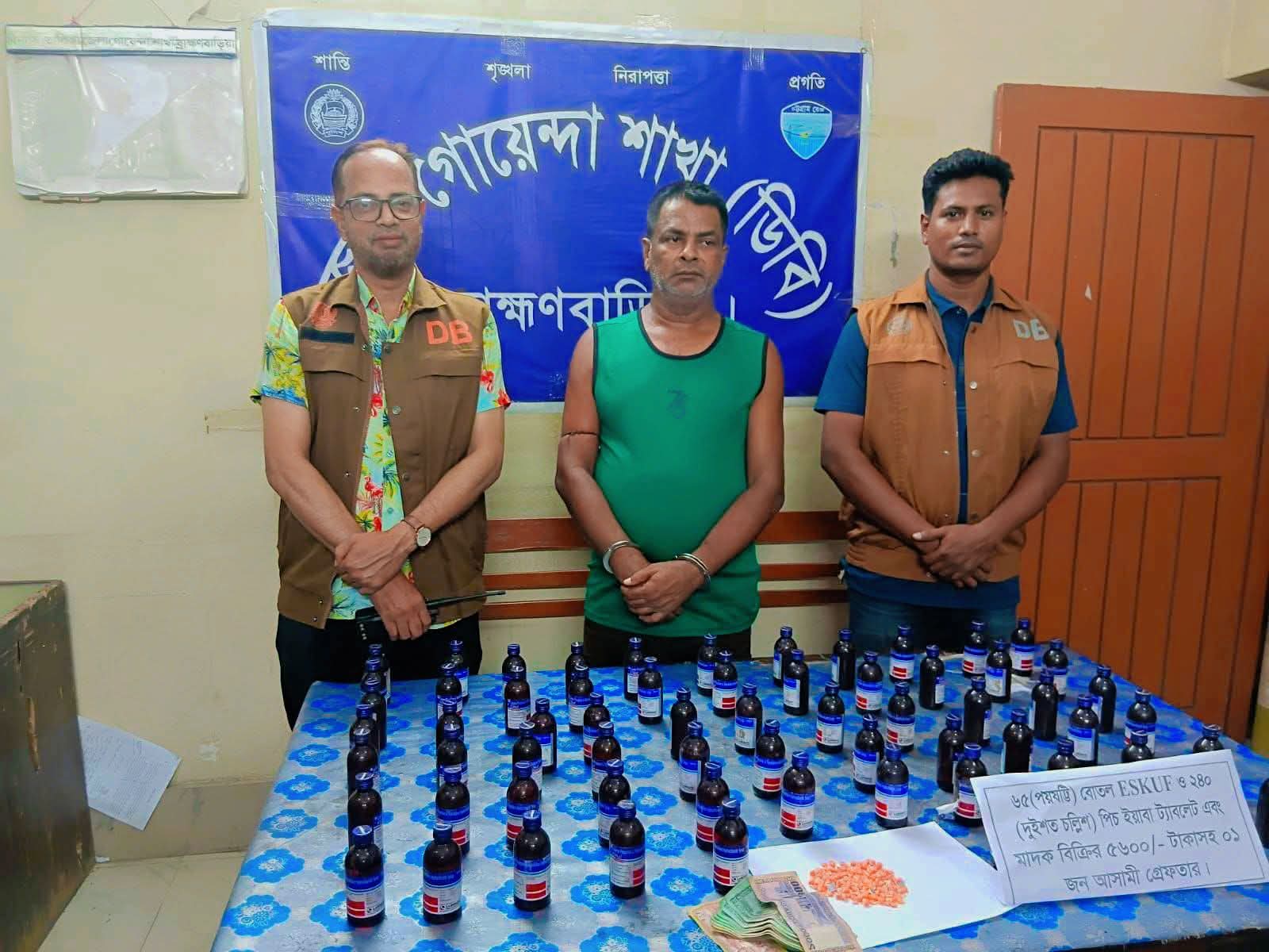 জেলা গোয়েন্দা শাখা (ডিবি) পুলিশ কর্তৃক মাদক উদ্ধার ও মাদক বিক্রয়ের নগদ টাকাসহ ০১ মাদক কারবারী গ্রেফতার ‎