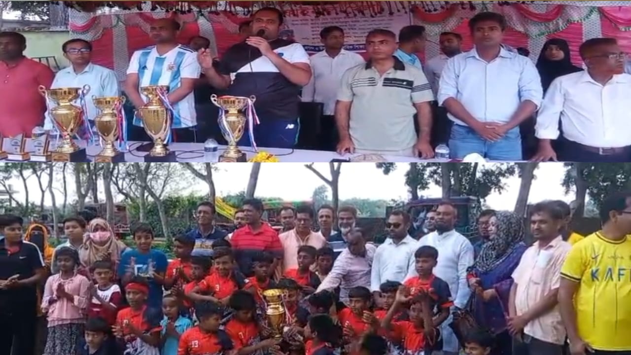 শ্রীপুরে প্রাথমিক বিদ্যালয় গোল্ডকাপ ফুটবল টুর্নামেন্টের ফাইনাল অনুষ্ঠিত