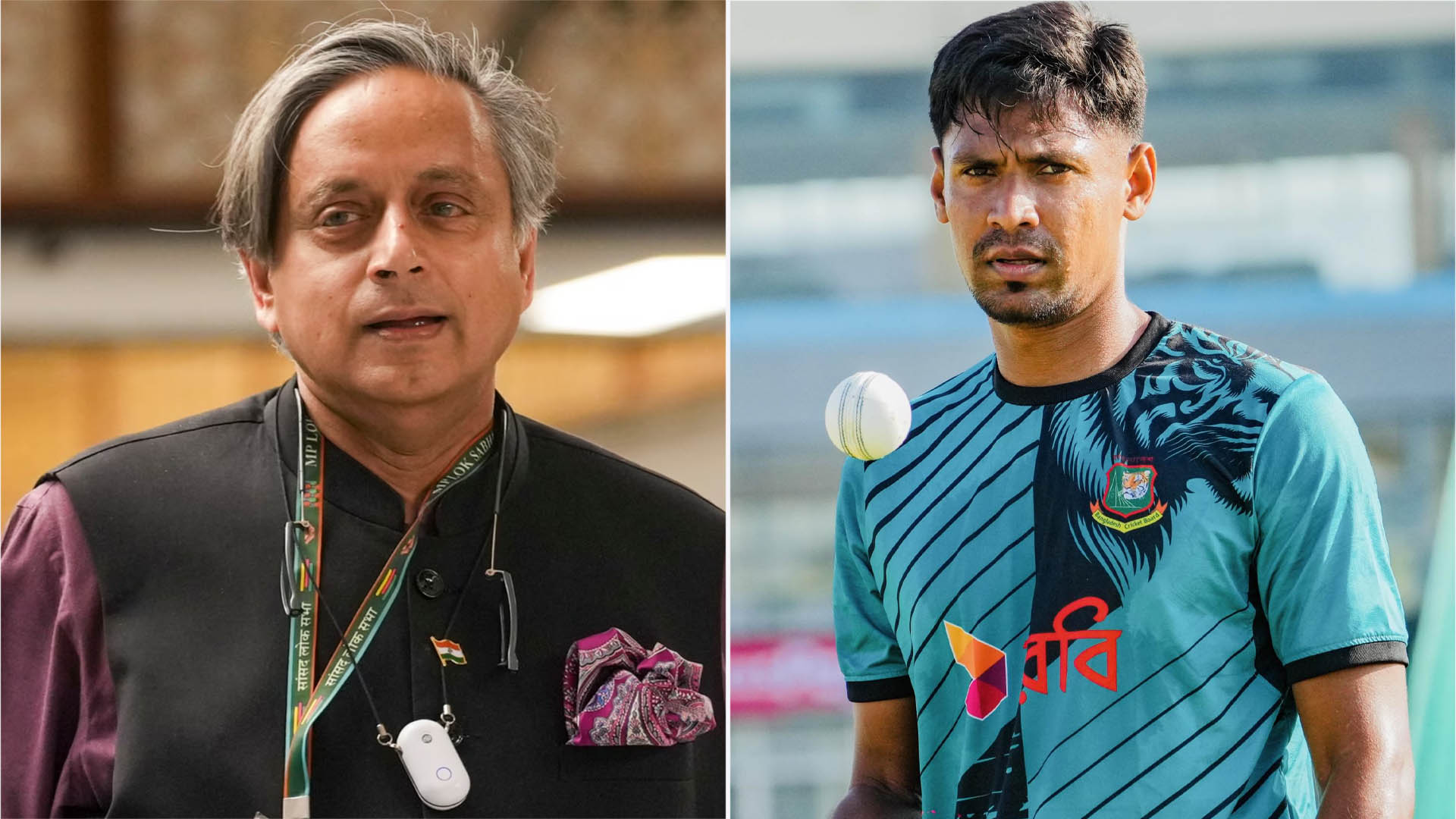 মোস্তাফিজের পাশে দাঁড়ালেন কংগ্রেস সাংসদ শশী থারুর