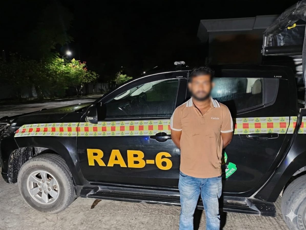 খুলনায় র‌্যাবের অভিযানে ‘বি কোম্পানি’র সদস্য ইমন গ্রেপ্তার