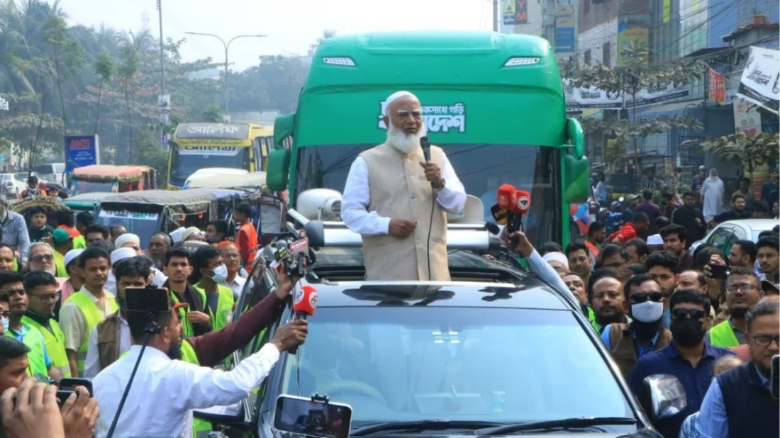 প্রচারণার বাস জামায়াত আমিরের জন্য নয়, ব্যবহার হবে প্রচারণার জন্য