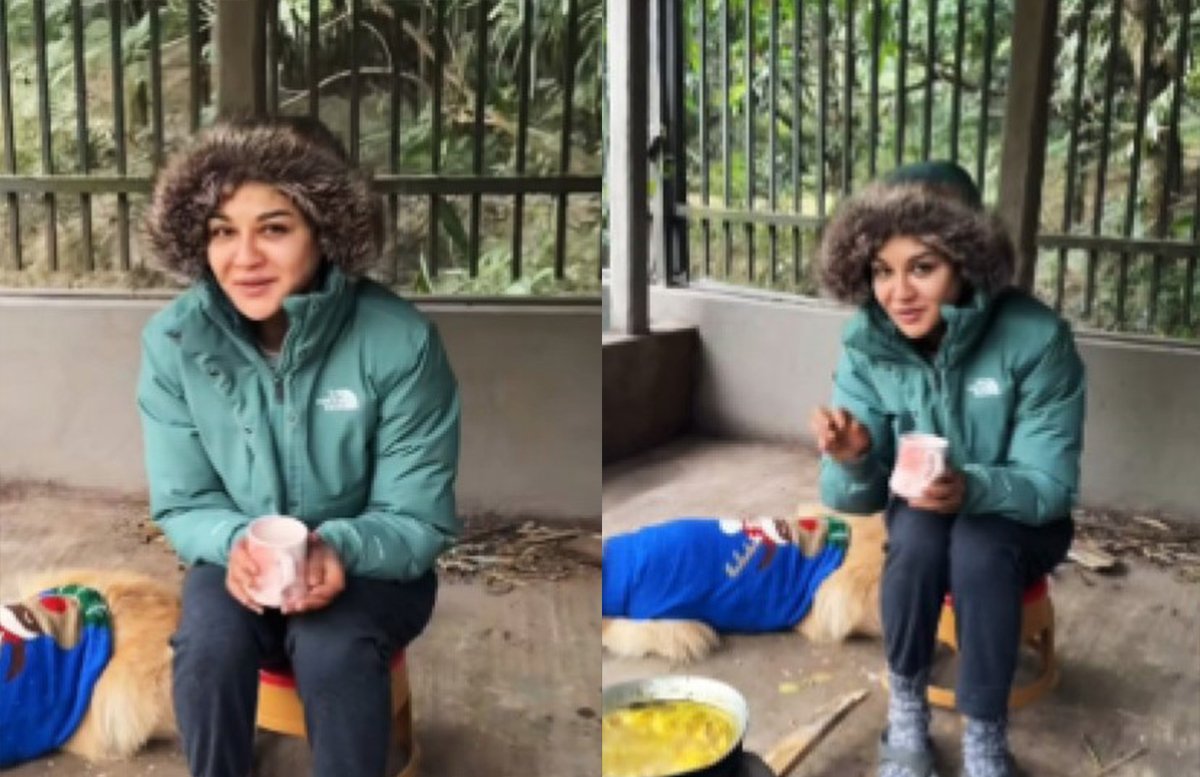 মাটির চুলা নিয়ে কি করছেন জয়া??