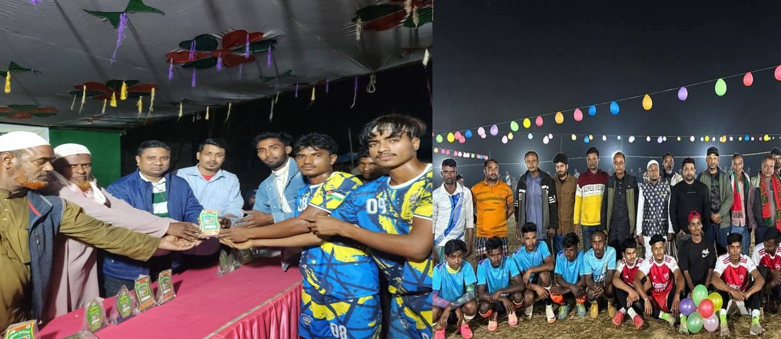 ছাতকে নাইট মিনি ফুটবল টুর্নামেন্টের জমকালো উদ্বোধন