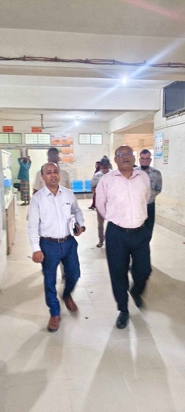 কসবা উপজেলা স্বাস্থ্য কমপ্লেক্স পরিদর্শনে সিভিল সার্জন