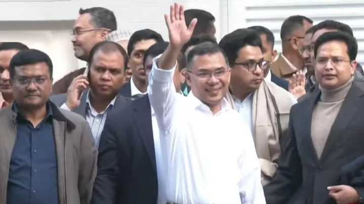গুলশান থেকে জিয়া উদ্যানের পথে তারেক রহমান