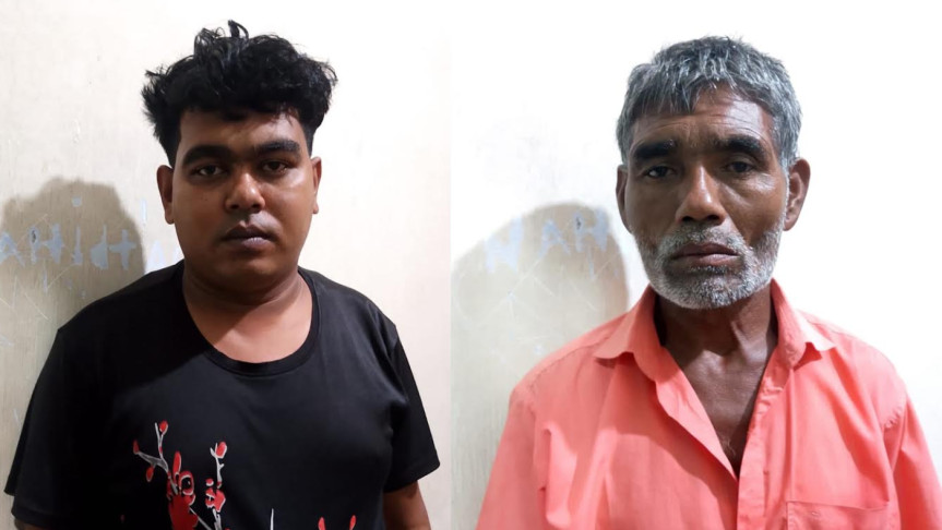 ঈদের দিন ১৫ বোতল বিদেশি মদসহ বাবা-ছেলে আটক