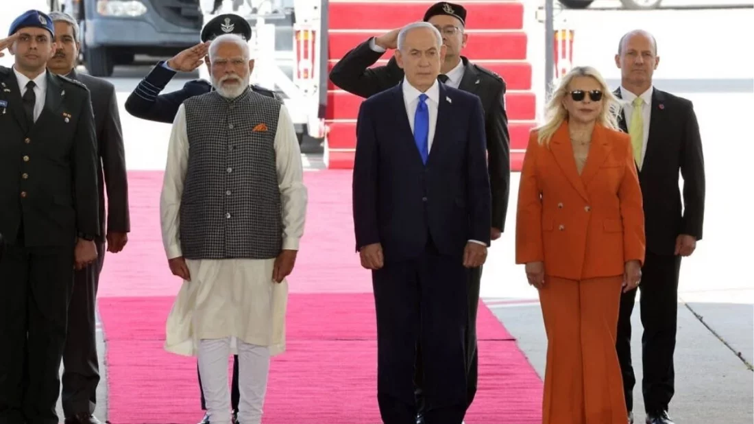 ইসরায়েল পৌঁছালেন মোদি, স্বাগত জানালো নেতানিয়াহু