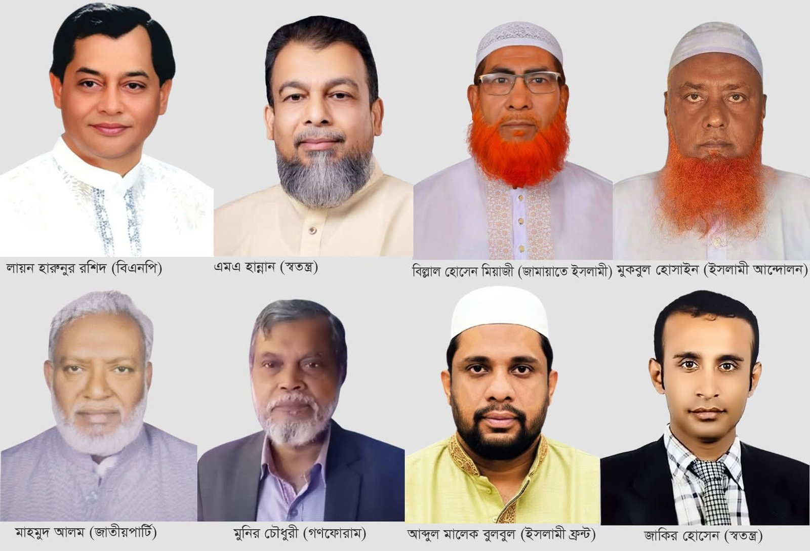 চাঁদপুর -৪ ফরিদগঞ্জে ধানের শীষ চিংড়ি দাঁড়িপাল্লাসহ ৮ প্রার্থী প্রতীক নিয়ে মাঠে