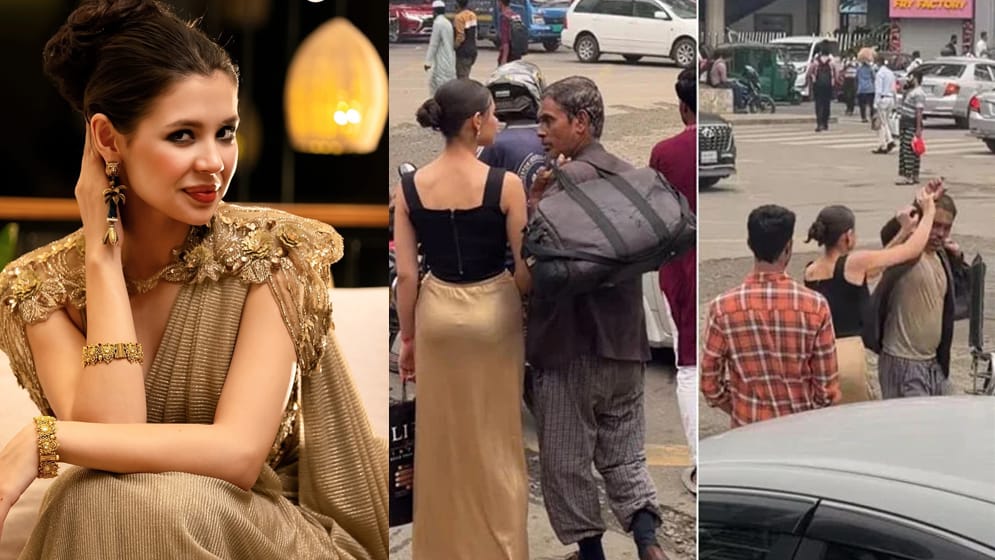 রাশিয়ান মডেল মনিকার গুলশানে ব্যাস্ত সড়কে পথচারীকে করলেন মারধর।