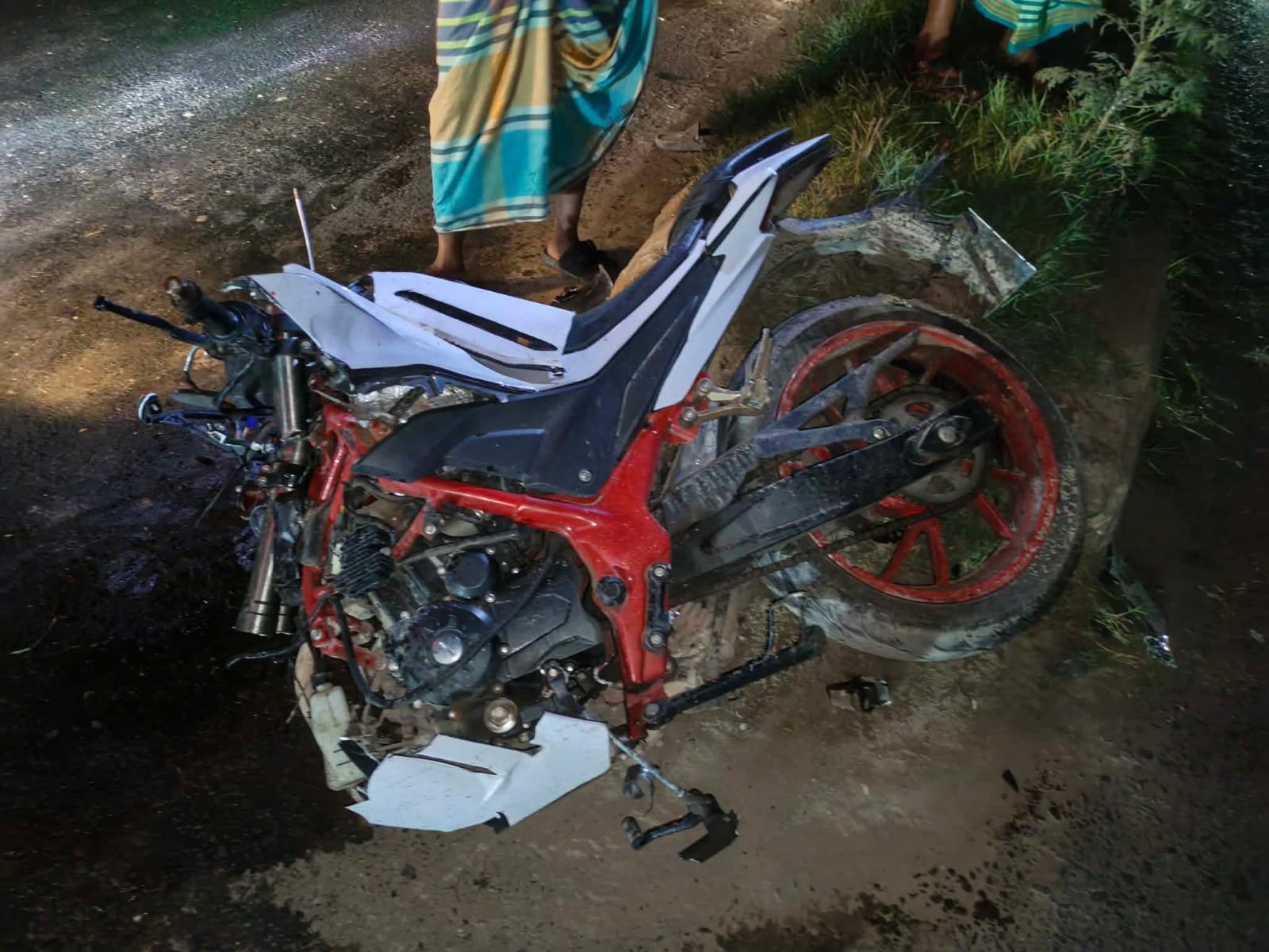 মাছবাহী ট্রাকের ধাক্কায় প্রাণ হারালেন  মোটরসাইকেলের দুই আরোহী