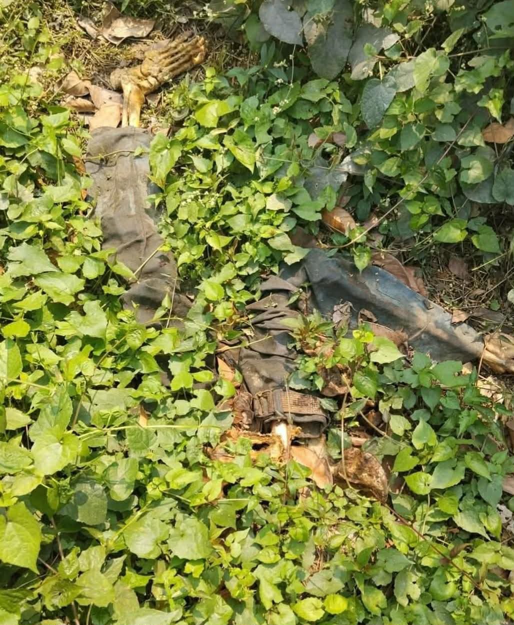 সোনারগাঁয়ে ডোবার পাশ থেকে অজ্ঞাত কিশোরের কঙ্কাল উদ্ধার।