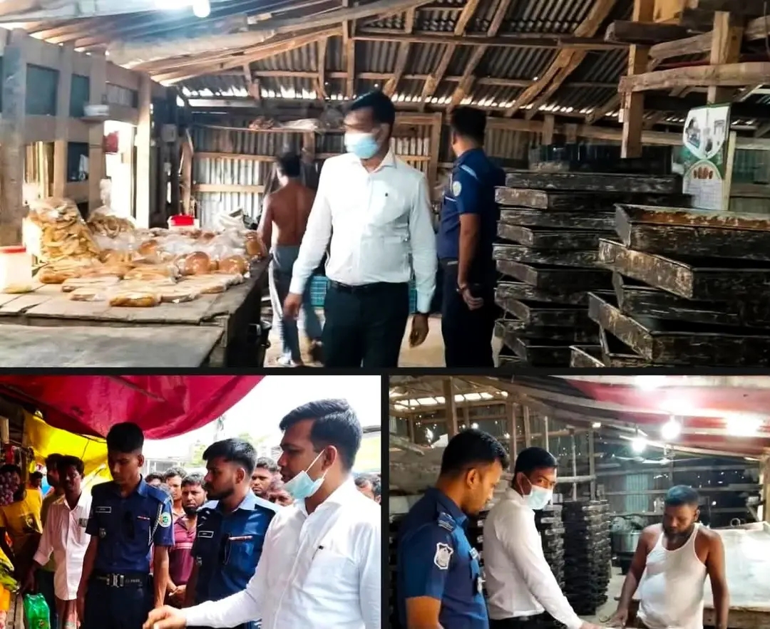 আলিপুর বাজারে অভিযান