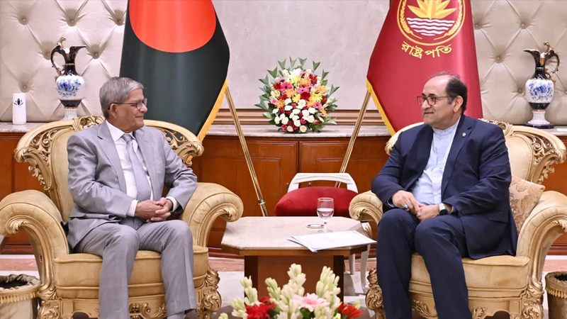 রাষ্ট্রপতির সঙ্গে ইরানি রাষ্ট্রদূতের সাক্ষাৎ