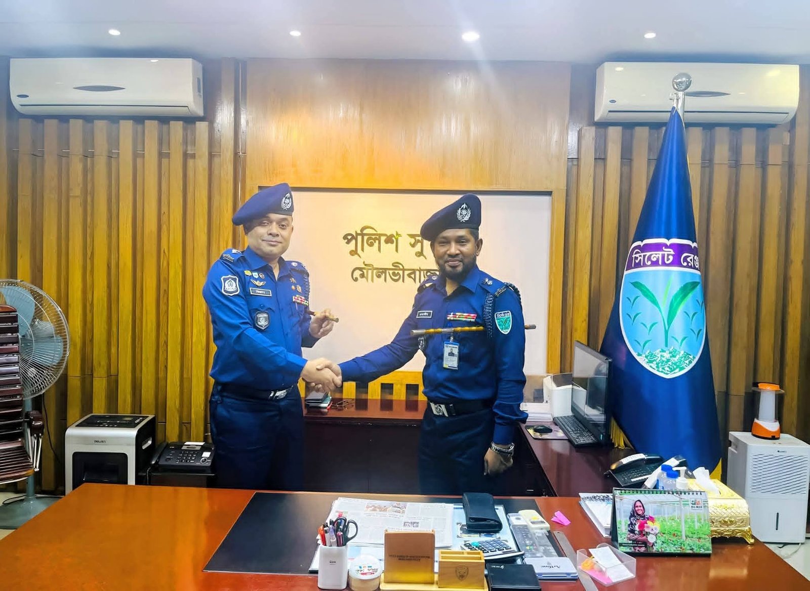 মৌলভীবাজার জেলা পুলিশের শ্রদ্ধা ও ভালোবাসার মধ্যে বিদায় নিলেন এসপি জাহাঙ্গীর হোসেন